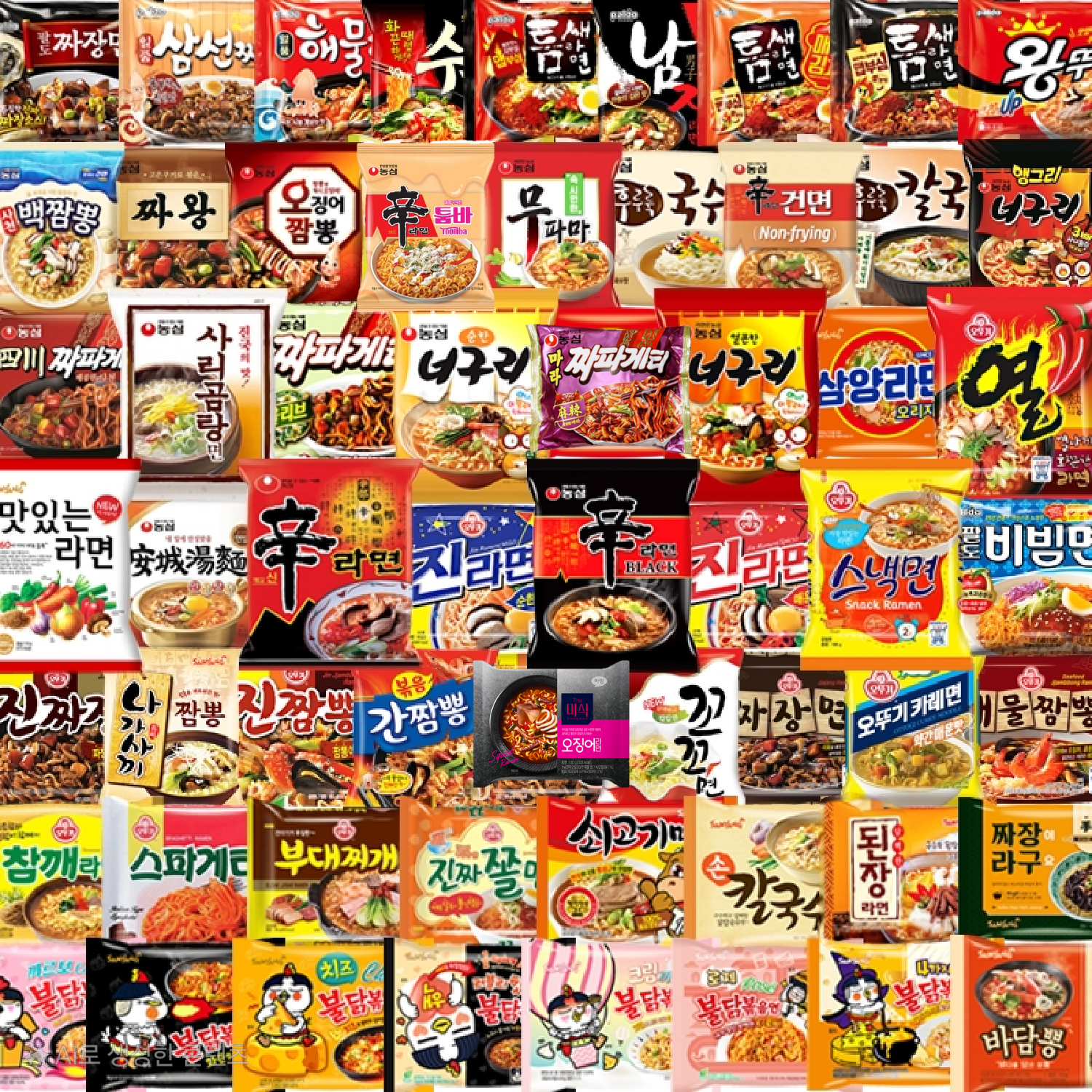 봉지라면 낱개 신라면 진라면 세트 외127종 다양한 회사 탕비실 사무실 멀티팩 단체 선물용 - 상세 이미지 2