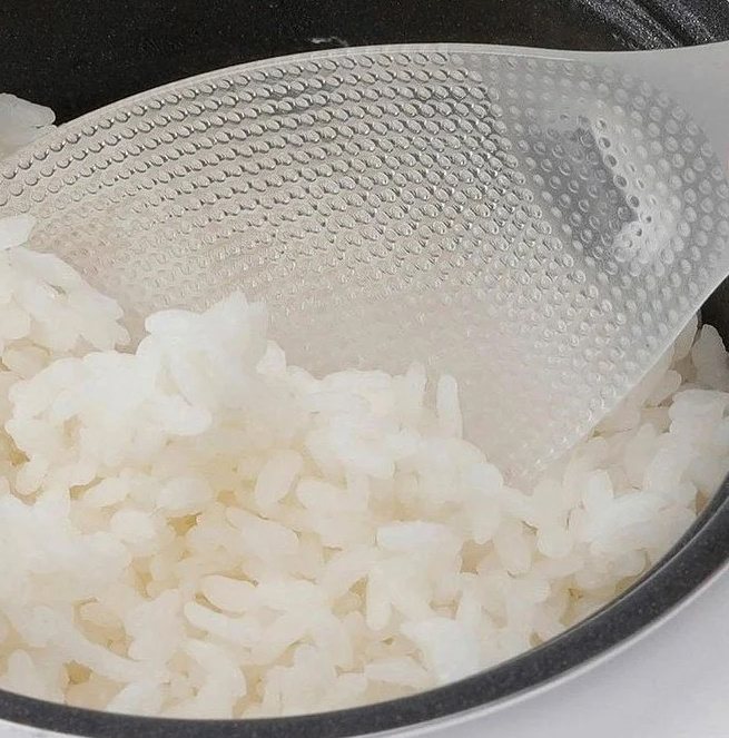 일본 마나 엠보싱 밥주걱 밥풀안붙는주걱 스탠딩 - 상세 이미지 2