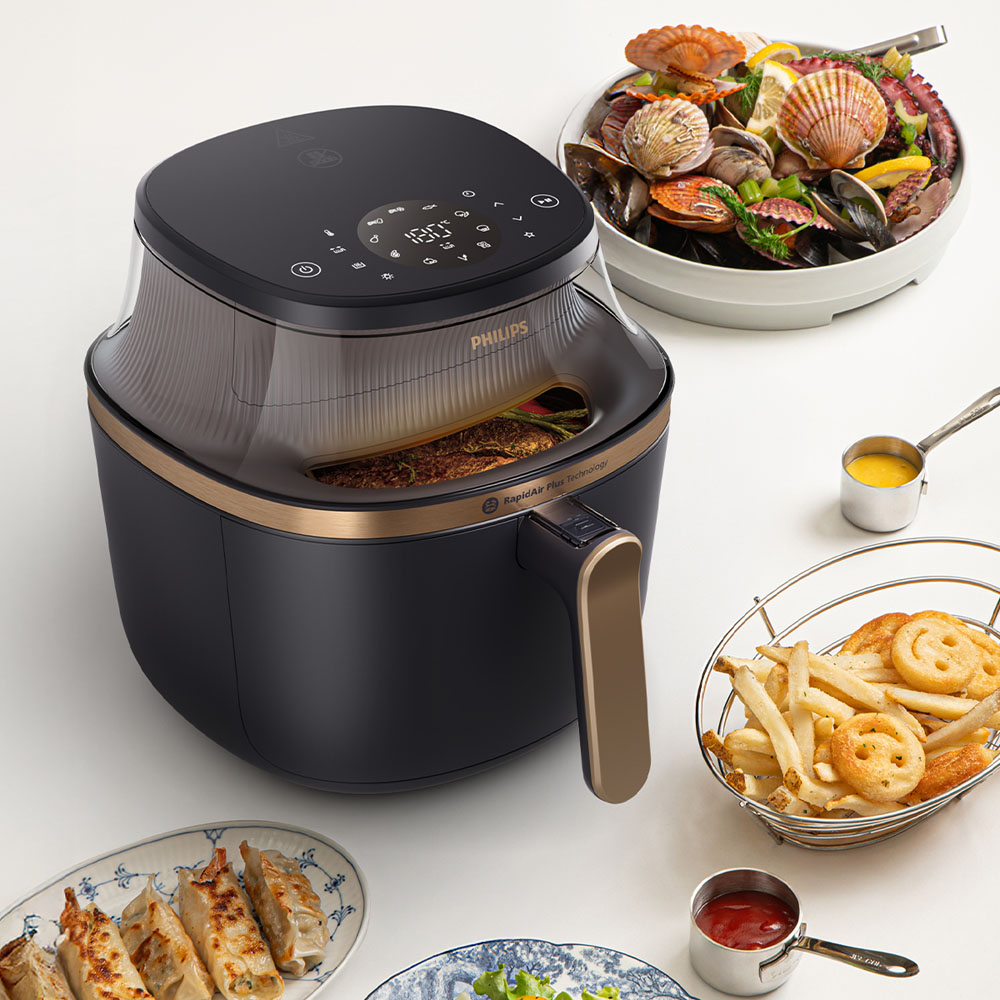 필립스 3000시리즈 대용량 보이는 에어프라이어 7.2L NA342/00 +베이킹트레이+하인즈 케찹&마요네즈