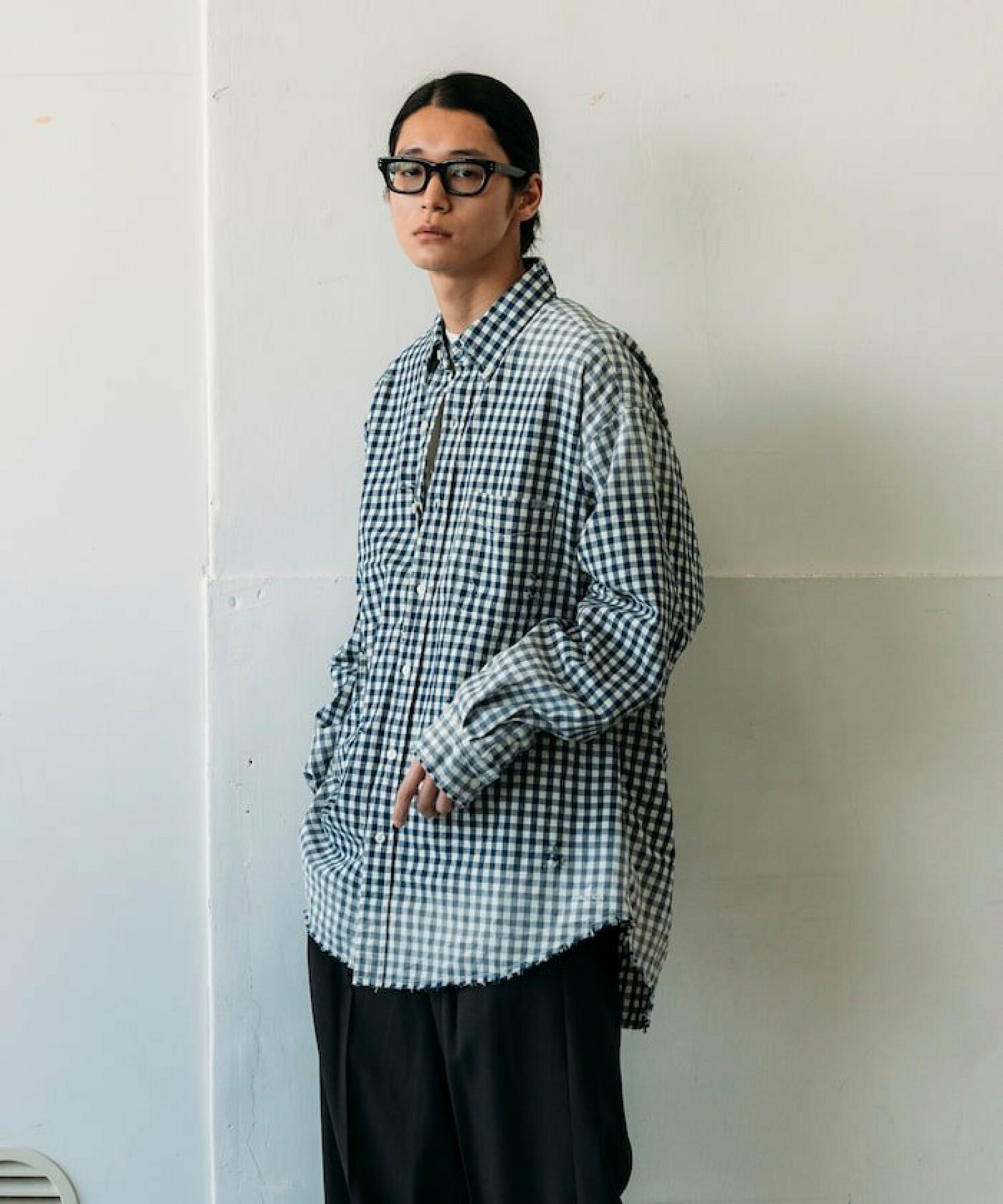 노티카 NAUTICA Faded Crushed 긴팔 체크 셔츠 25SS 3컬러 - 메인 이미지