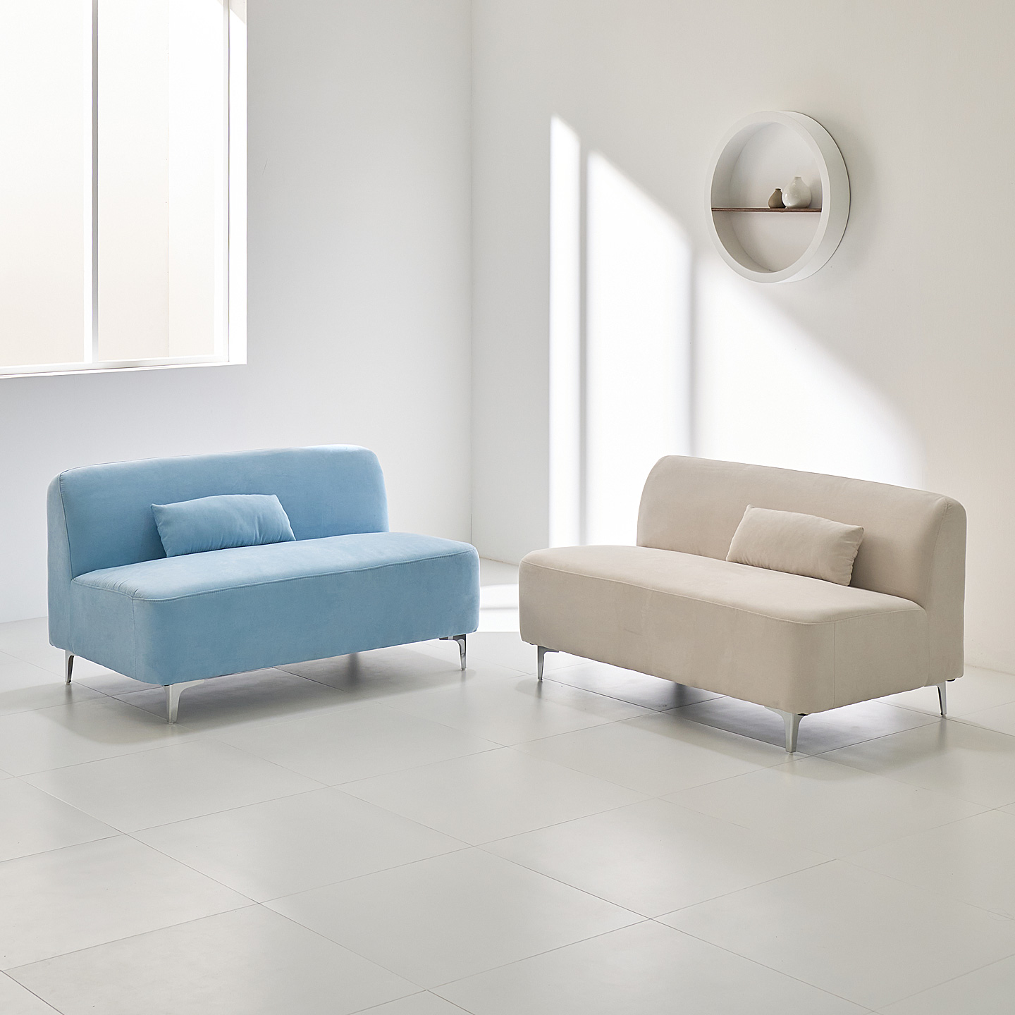 해피아이 미노이 1인용미니쇼파 원룸 아쿠아텍스 소파 1인 2인