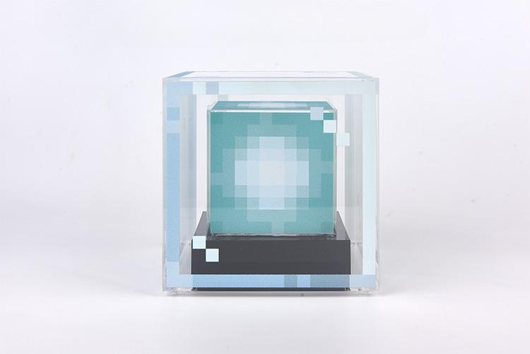 마인크래프트 무선 아크릴 탁상 무드등 램프 데스크테리어 굿즈