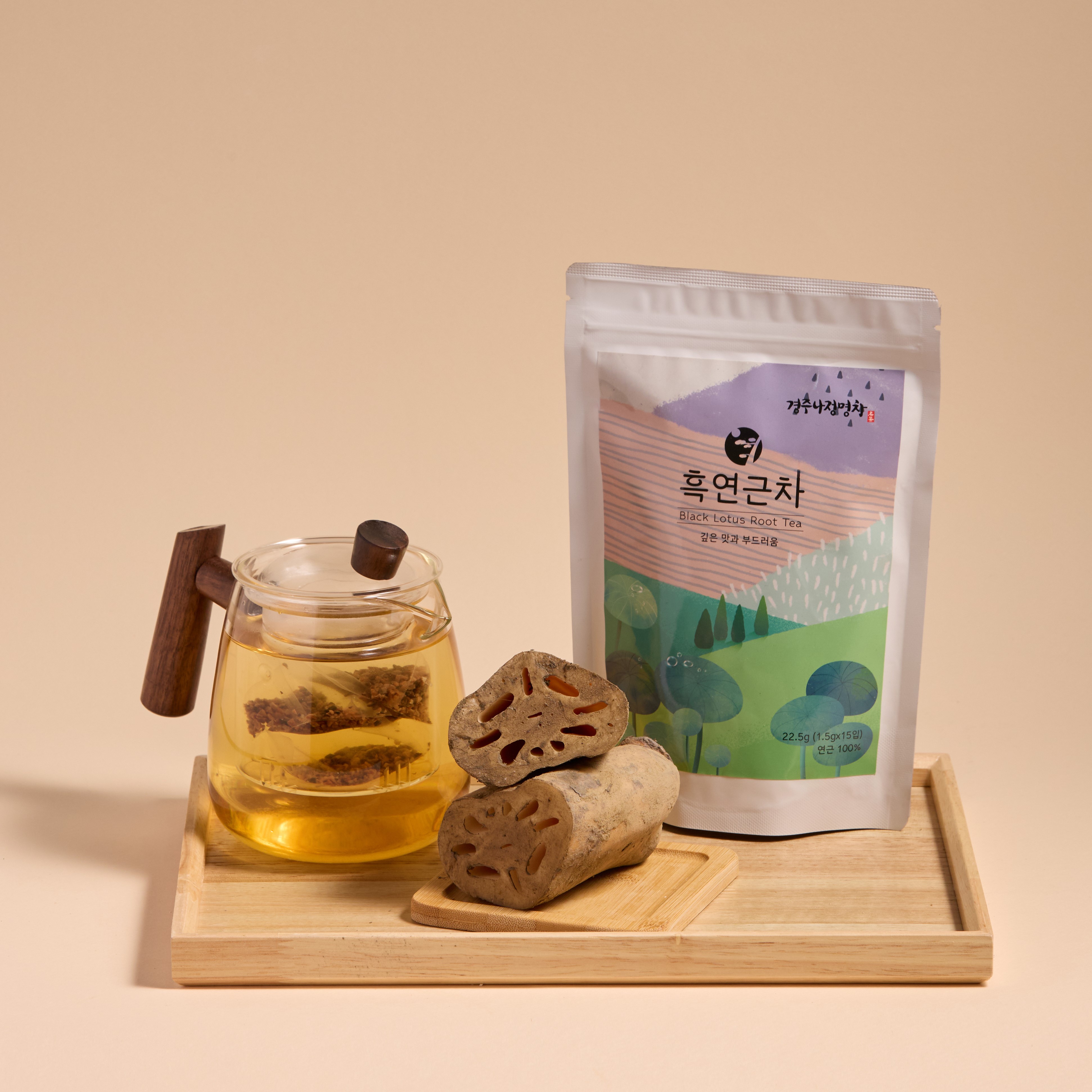 경주나정명차 흑연근차 15티백 파우치 - 상세 이미지 2
