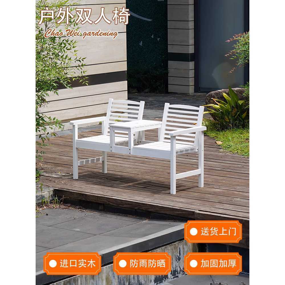 야외 수납형 벤치 우드 긴의자 공원 팔걸이 방부목 A - 상세 이미지 3