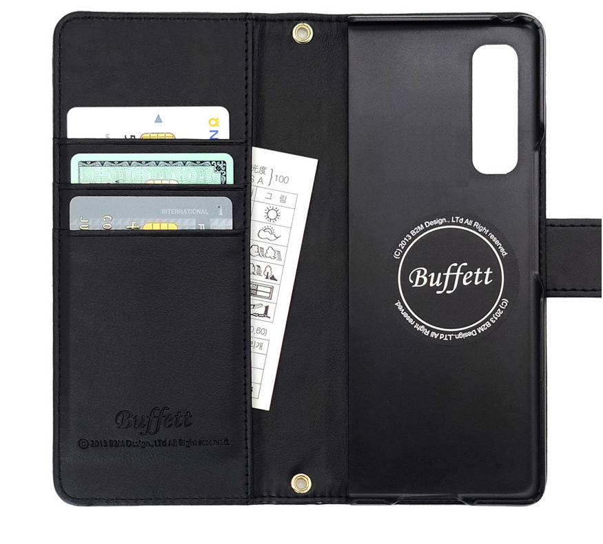 가죽 지갑 카드 수납 스트랩 케이스 레드, 갤럭시Z 폴드5 - 상세 이미지 4