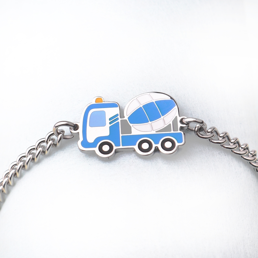 경찰차 소방차 써지컬스틸 미아방지 목걸이 아기 유아 어린이