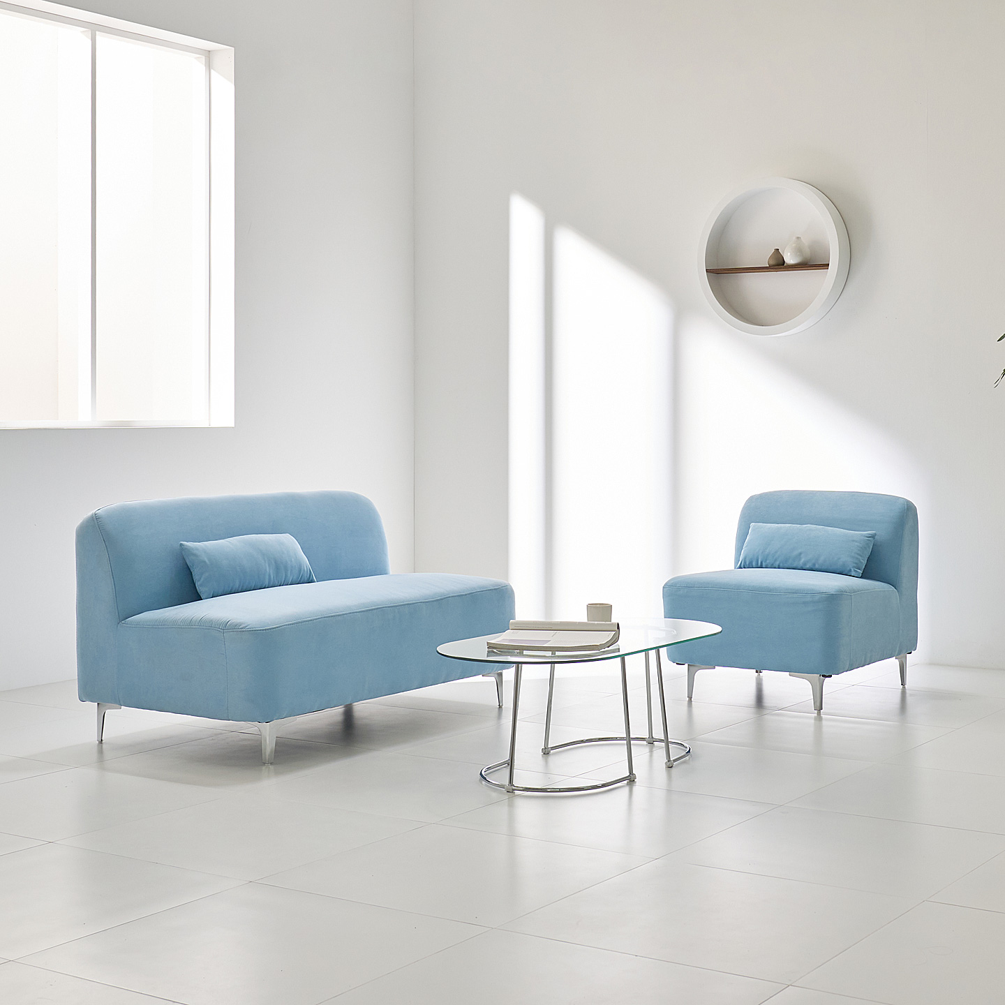 해피아이 미노이 1인용미니쇼파 원룸 아쿠아텍스 소파 1인 2인