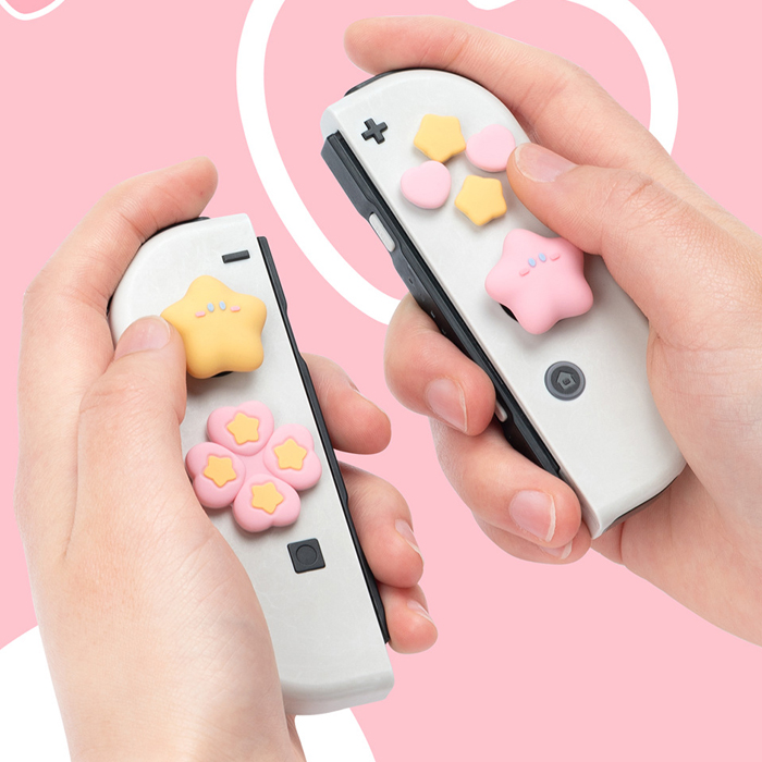 닌텐도 스위치 OLED 조이콘 아날로그 스틱커버 버튼캡 마카롱 키캡