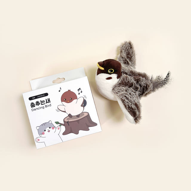 펫케어 고양이 자동 새 장난감 움직이는 춤추는새 참새