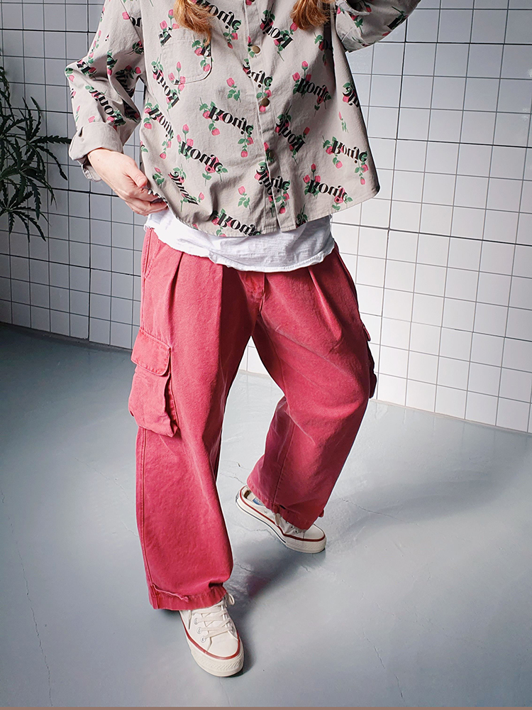 (무배) 남녀공용 피그 아머 가먼트 카고 팬츠 - 상품 이미지