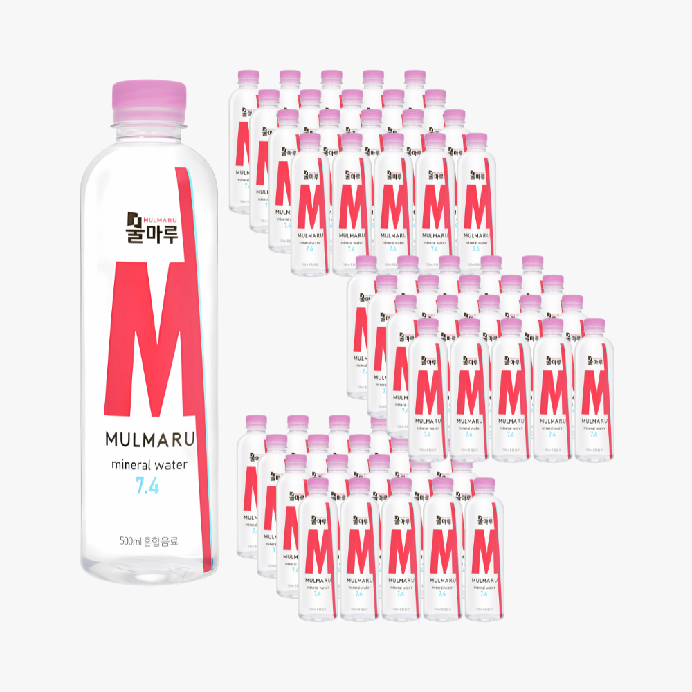 물마루 광천수 알칼리수 미네랄워터 알카리수 고급 페티병 혼합음료 500ml, 60개