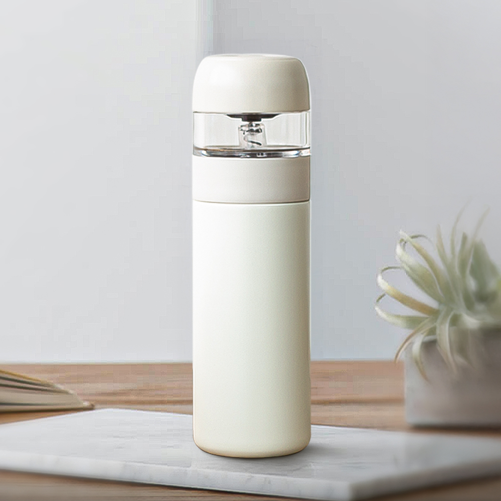 칼딘 클린 티 텀블러 보온보냉 미니 스텐 텀블러 350ml, 아이보리 - 메인 이미지