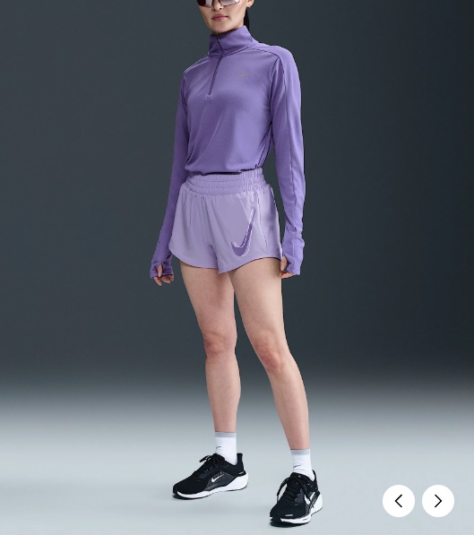 국내매장 나이키 원 드라이 핏 미드라이즈 브리프 라인드 러닝 쇼츠 D4 HJ2196-533