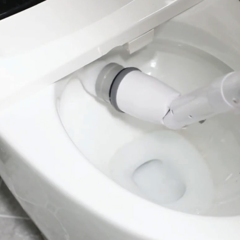 욕실청소솔 화장실청소 디클 원샷스핀 틈새 바닥 무선 전동 솔 7종 브러시 + 보관용 걸이