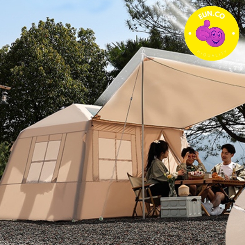 에어텐트 면텐트 4-8인용 바람막이천막 에어리빙쉘터 경량 원터치 글램핑 그늘막