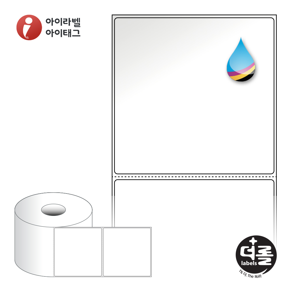 더롤라벨 RJ10098LG 바코드 라벨지 100x98 흰색 고광택 잉크젯 40지관 19,800라벨 - 상품 이미지