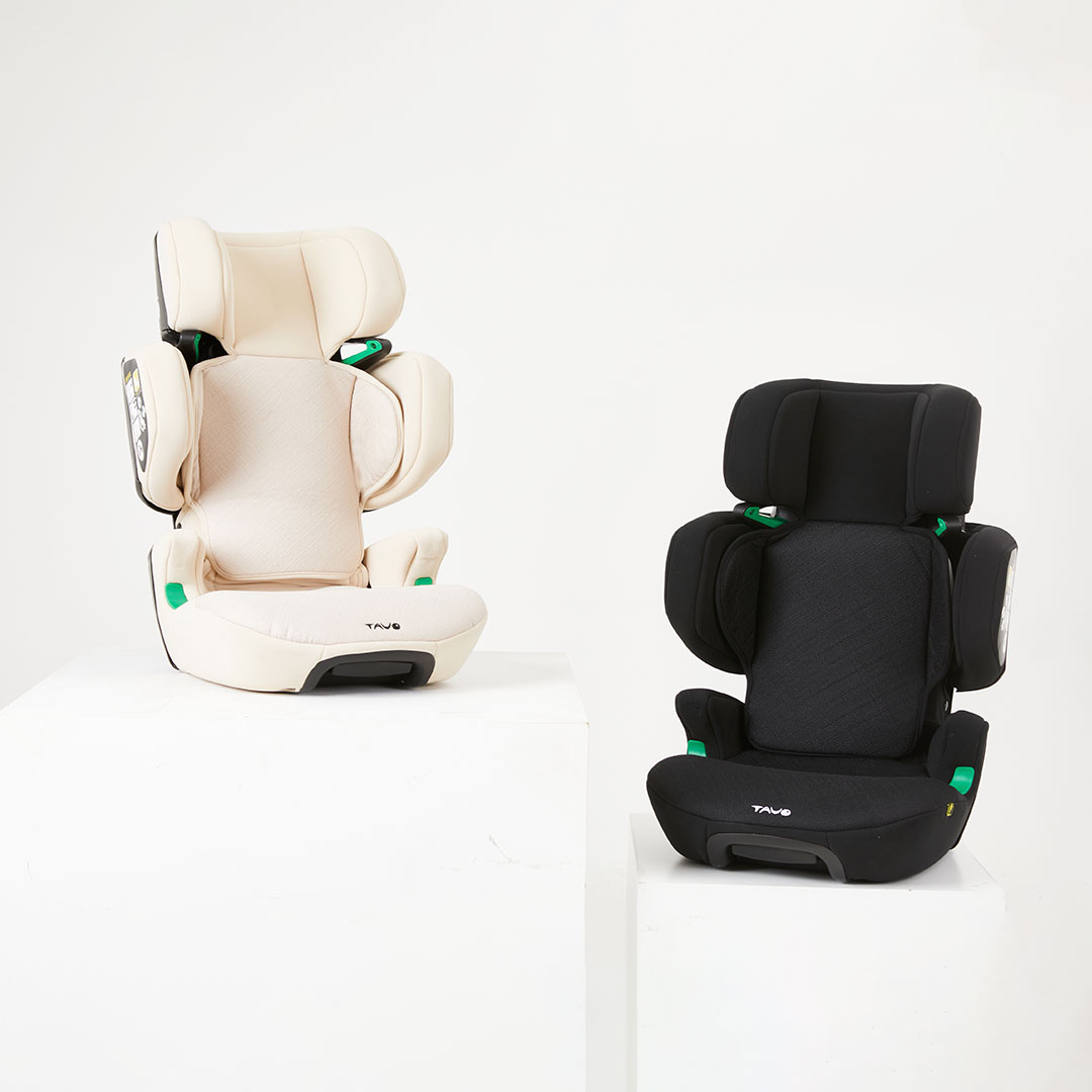[누비앤타보] TAVO 휴대용카시트 아이컴팩트 아이사이즈 유럽검증 세컨카 카시트 블랙+보관가방