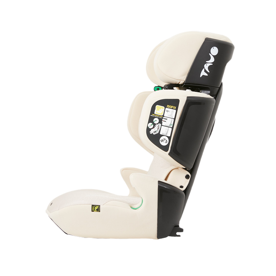 [누비앤타보] TAVO 휴대용카시트 아이컴팩트 아이사이즈 유럽검증 세컨카 카시트 베이지+보관가방