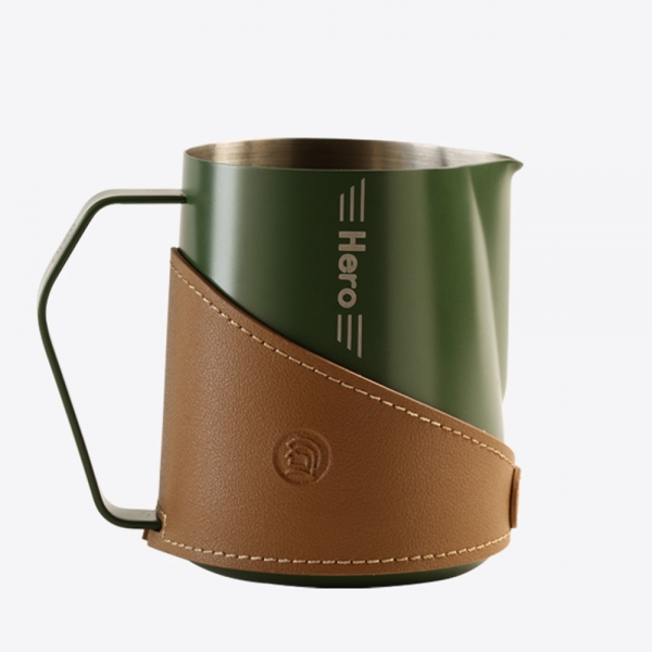제로히어로 바리스타 튜닝 스팀피쳐 라떼아트 밀크저그 600ml, 그린 - 상품 이미지