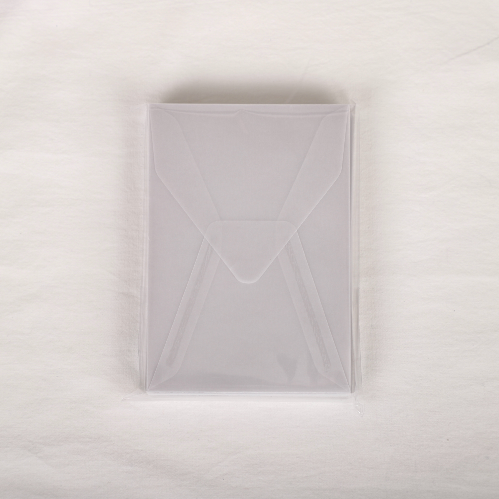 [자체 제작] 160x110mm 고품질 세로형 트레싱지 봉투 청첩장 반투명 트레이싱 사각 - 상세 이미지 3