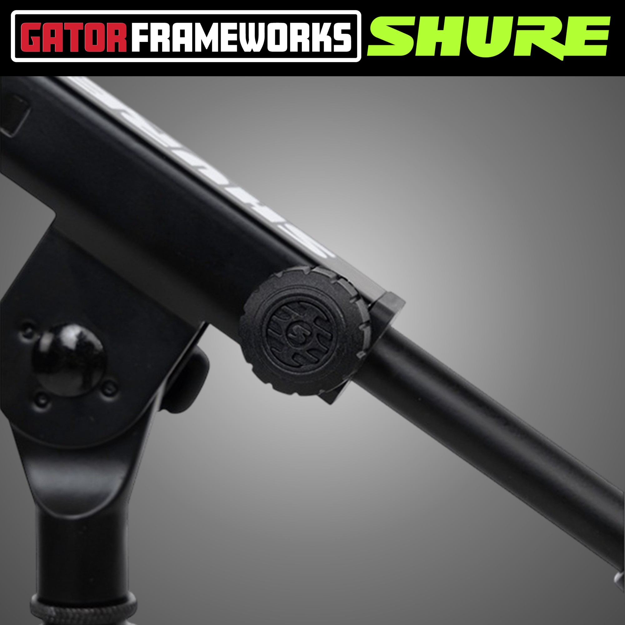 슈어 트라이포드 삼각대 붐 T자형 마이크스탠드 SHURE GATOR Frameworks 이미지 7