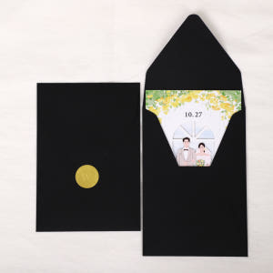 [자체 제작] 160x110mm 컬러 세로형 봉투 청첩장 웨딩 초대장 엽... 실사용 후기 | 효과 있을까? - 상품 이미지 2