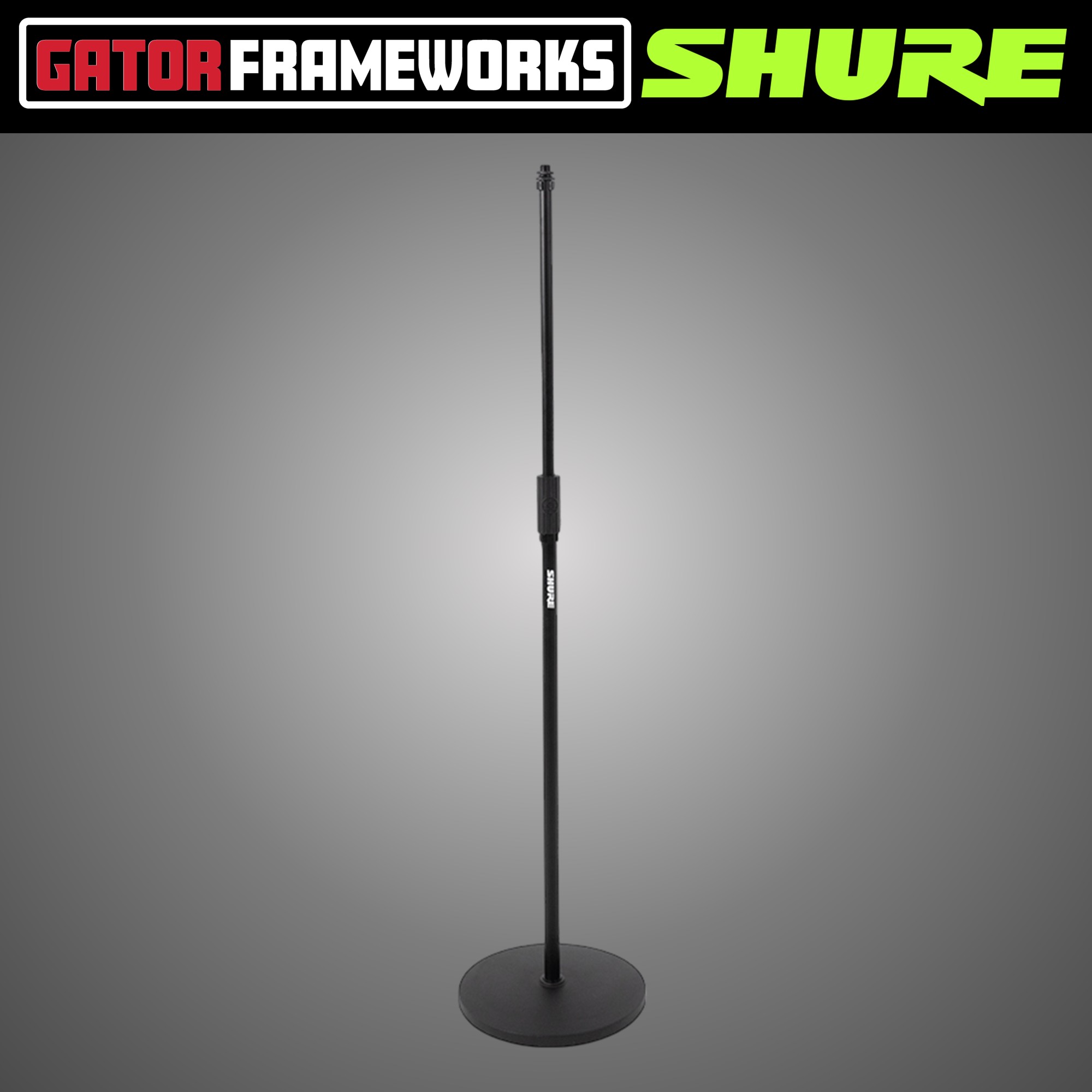 슈어 12인치 라운드베이스 일자형 마이크스탠드 SHURE GATOR Frameworks