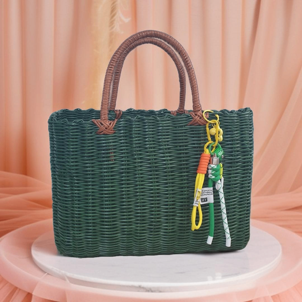 빨대가방 라탄 피크닉 왕골 여름 가방 사각 백