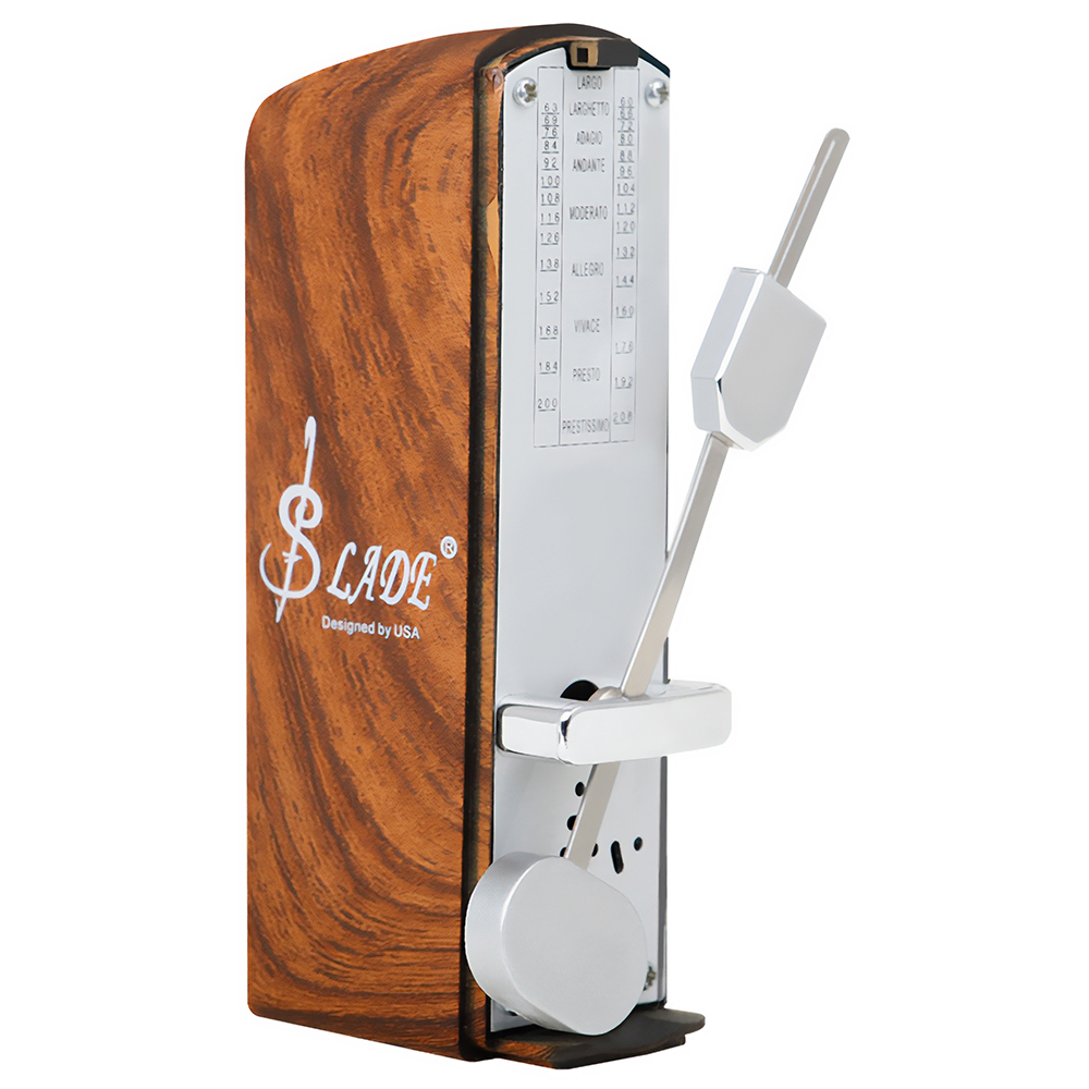 수동 메트로놈 피아노 박자기 미니 아날로그 매트로놈 월넛