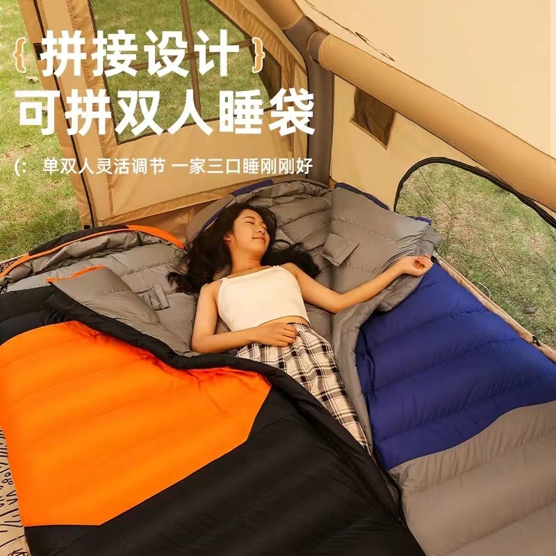 다운 침낭 여행 캠핑 이불 경량 차박 야외 군용 백패킹 산악용 - 상세 이미지 2