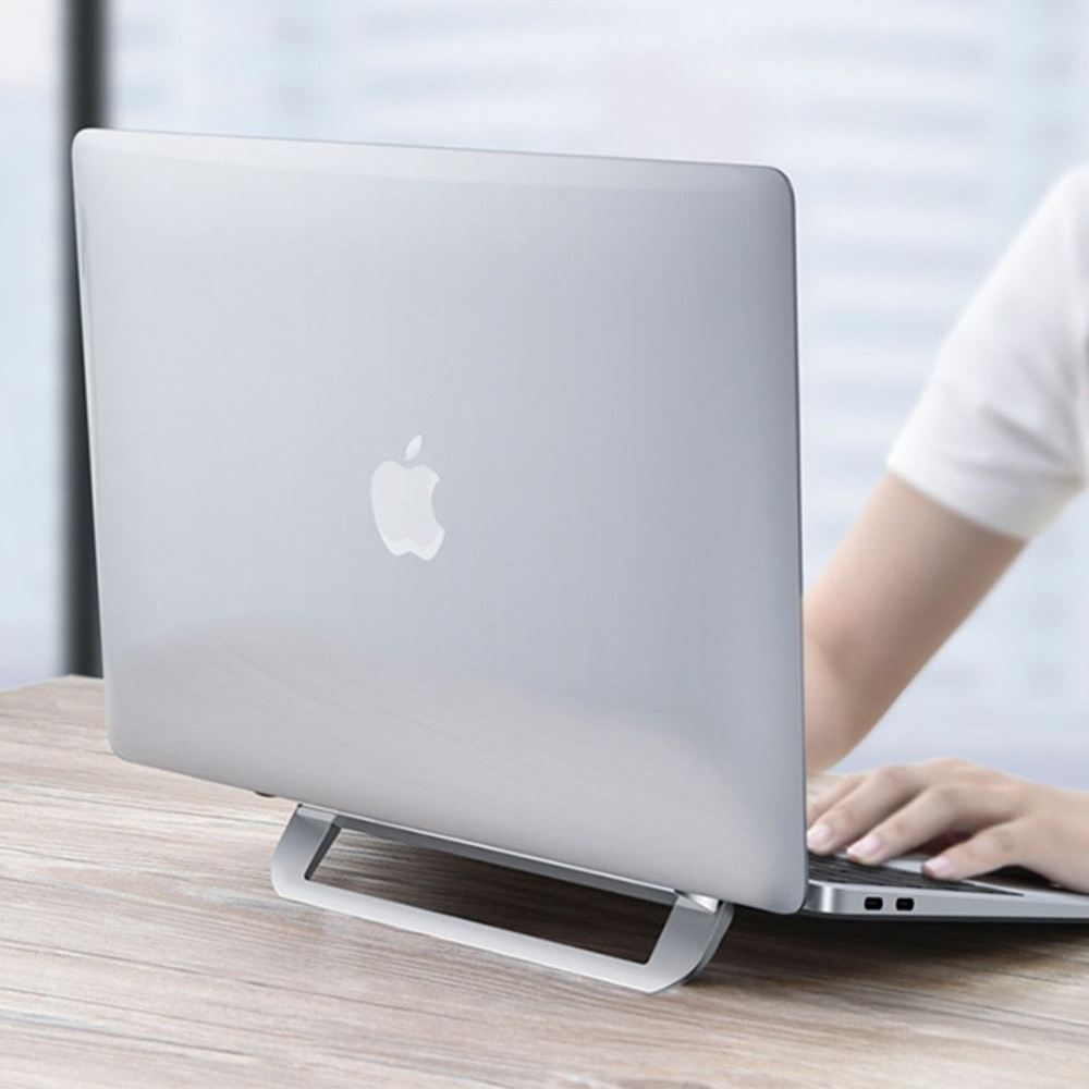 슬림 킥플립 노트북거치대 맥북 스탠드 접이식 휴대용 맥미니 삼성 쿨링