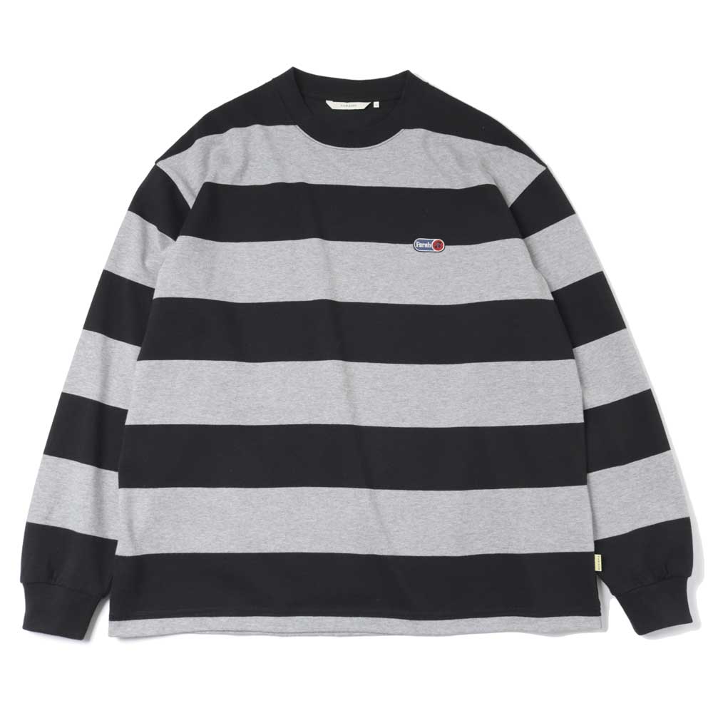 파라 FARAH 와이드 스트라이프 롱슬리브 티셔츠 FR0501-M3001 - 메인 이미지