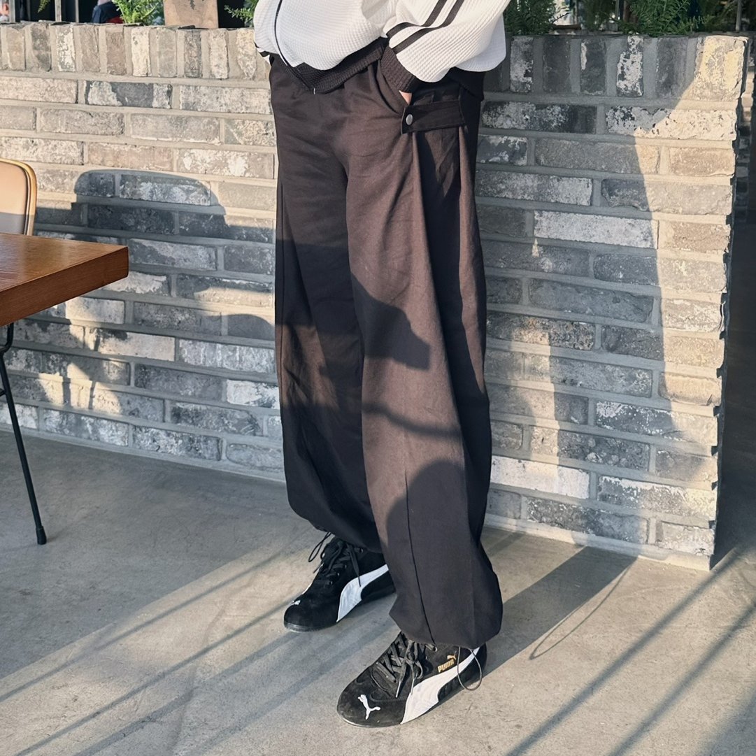 벌룬팬츠 벌룬핏 남자세미와이드팬츠 - 상세 이미지 3