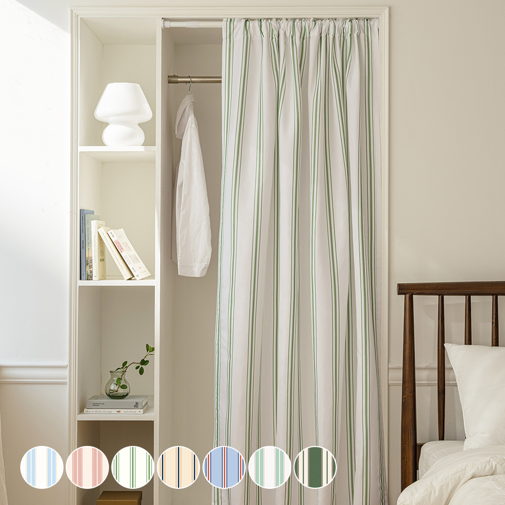 매거진스트라이프 먼지없는 가리개커튼 135x170