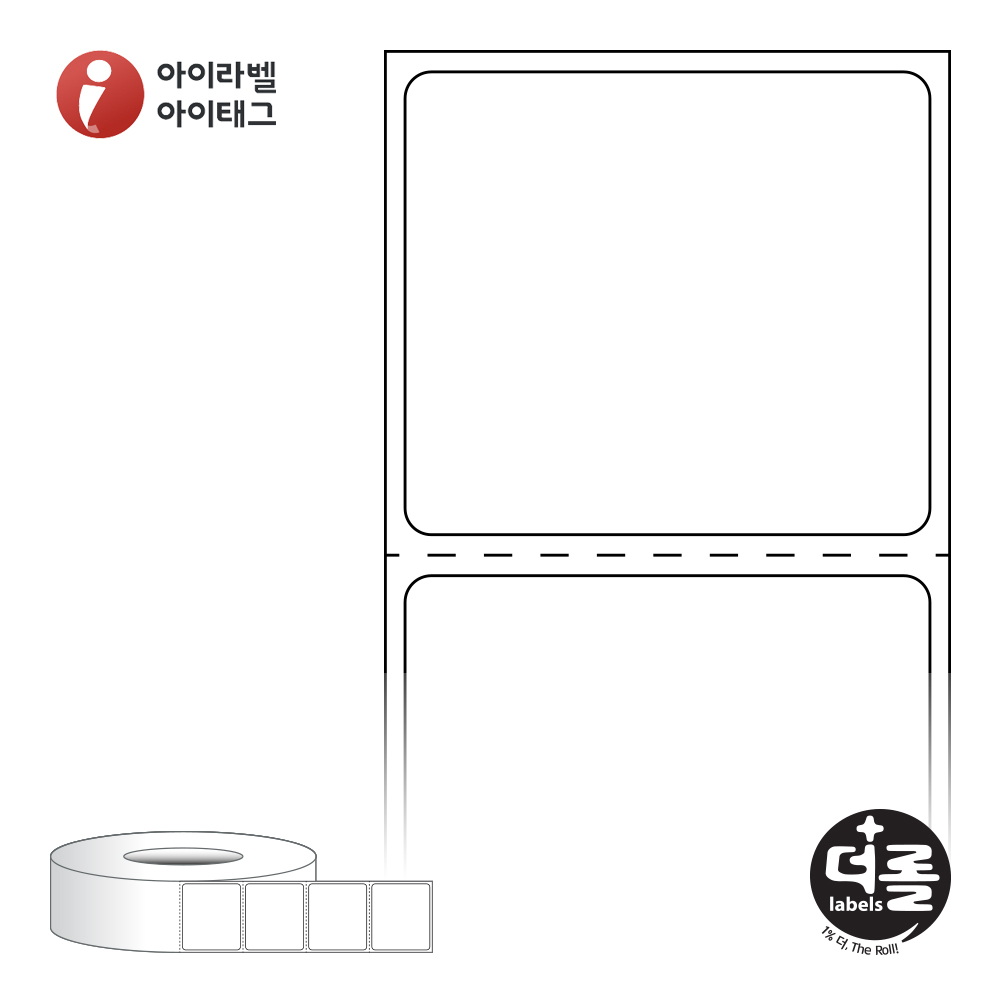 더롤라벨 RL4035DT 바코드 라벨지 40x35 흰색 감열지 75지관 17,900라벨 리본 불필요 - 메인 이미지