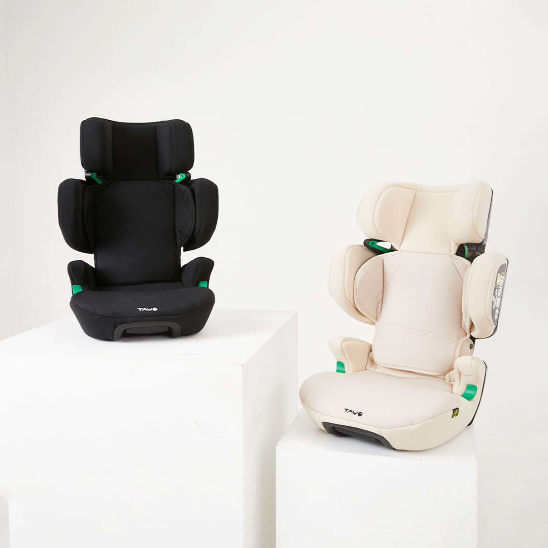 [누비앤타보] TAVO 휴대용카시트 아이컴팩트 아이사이즈 유럽검증 세컨카 카시트 베이지+보관가방