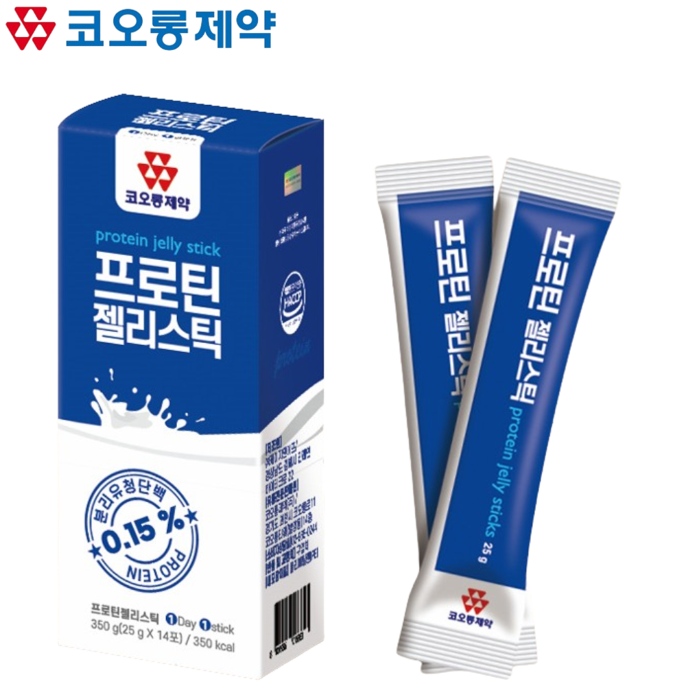 코오롱제약 프로틴 젤리 스틱 14포 1박스 단백질 구미 콜라겐 아미노산 비타민C 미네랄 - 상품 이미지
