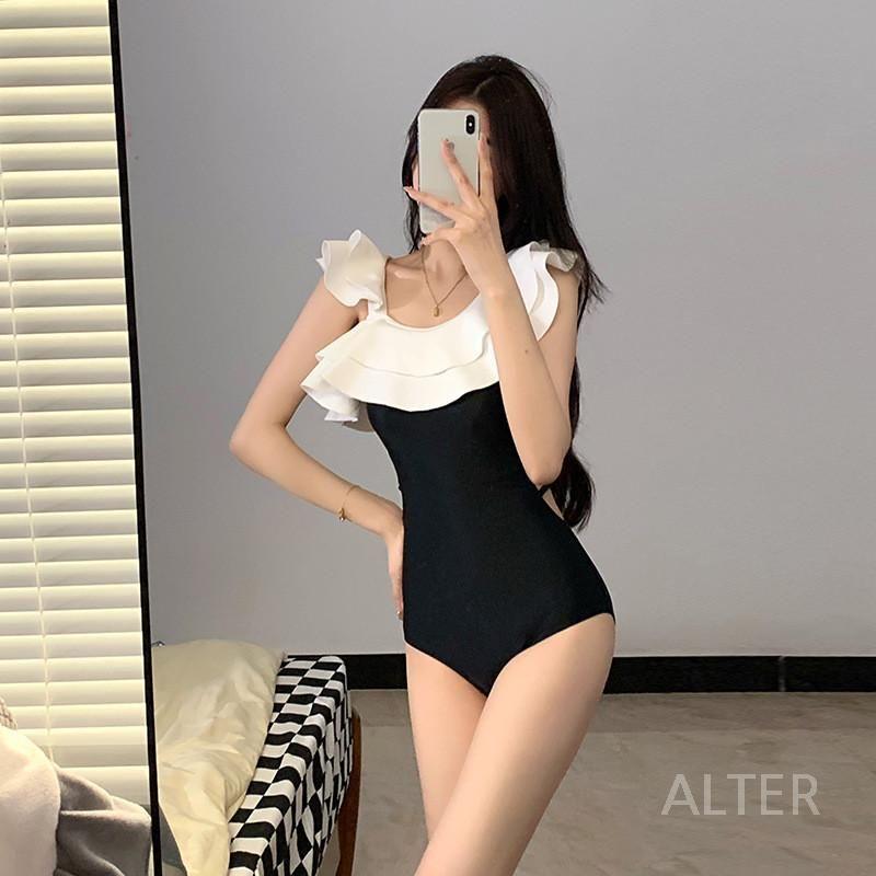 부유방 커버 수영복 뱃살 래쉬가드 비키니 팔뚝살 - 상세 이미지 5
