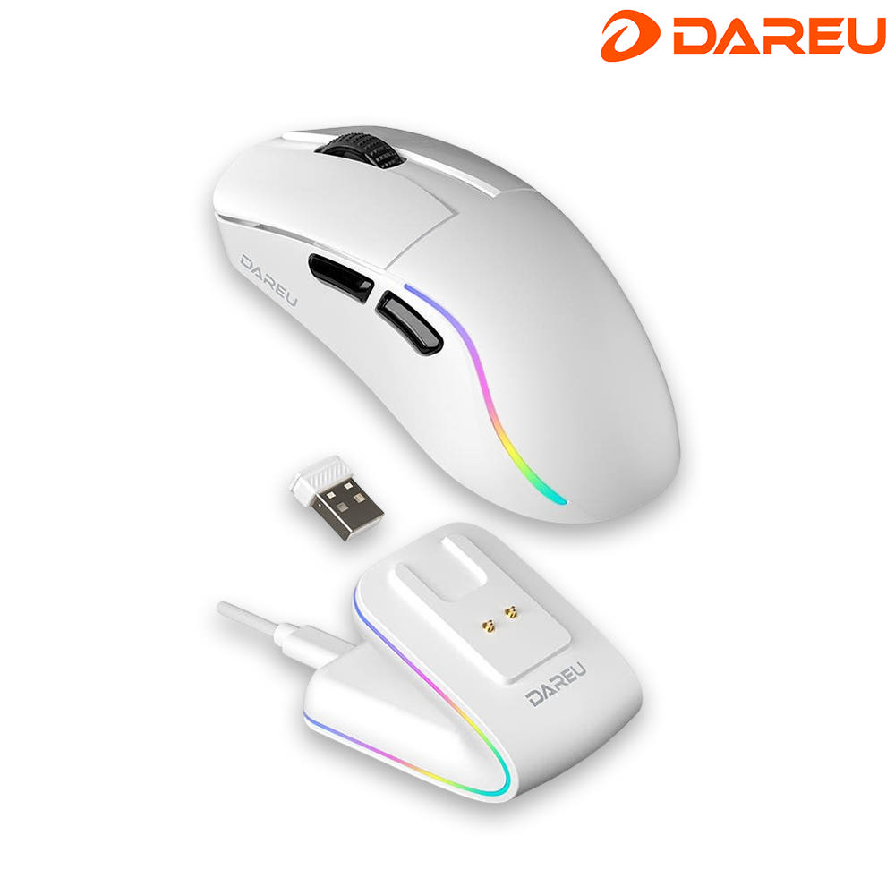 다얼유 A950 AIR 4K 8K 초경량 게이밍 마우스 화이트