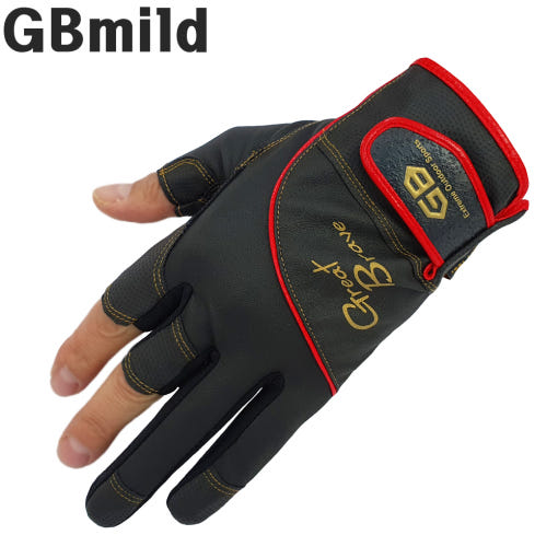 GB마일드 3컷 GB-F1001 뉴 그리트 글러브 GB낚시장갑 사계절용 - 상세 이미지 3