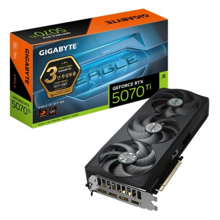 GIGABYTE 지포스 RTX 5070 Ti EAGLE OC SFF D7 16GB 제이씨현 (엔비디아 컴퓨터 그래픽카드)