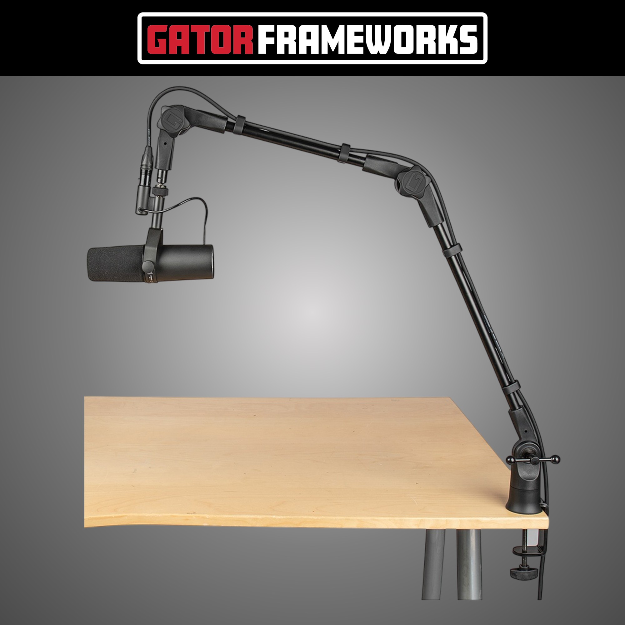 게이터 프레임웍스 슬림 프로파일 데스크탑 마이크 붐 스탠드 GATOR Frameworks - 상세 이미지 3