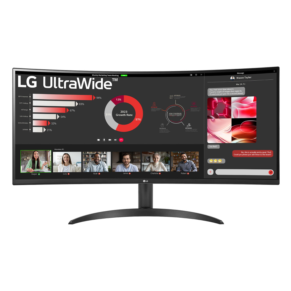 혜택가37만 LG 34WR50QK 86cm(34인치) WQHD 울트라와이드모니터 100Hz - 상세 이미지 2