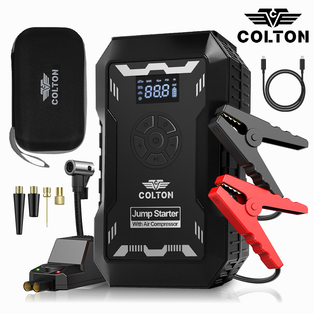콜튼 자동차 점프스타터 차량 오토바이 4in1 배터리 방전 JP100