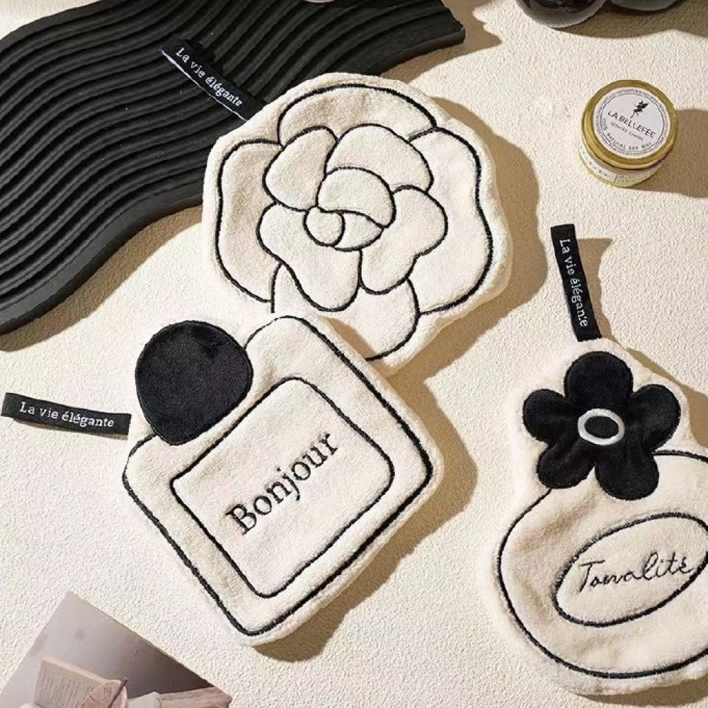 고급스러운 핸드타올 카페 공방 주방 고리수건 디자인 손수건 선물