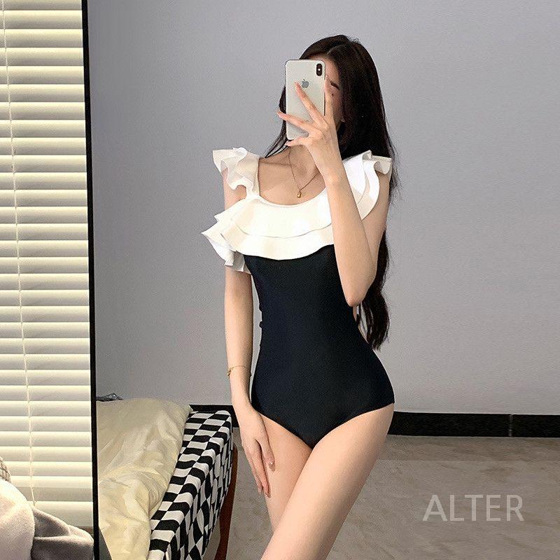 부유방 커버 수영복 뱃살 래쉬가드 비키니 팔뚝살 - 상세 이미지 3