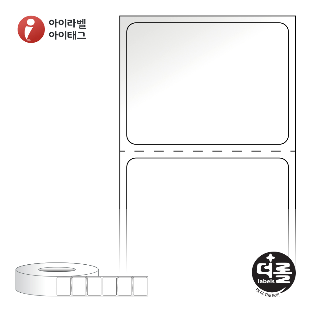 더롤라벨 RL3527LG 바코드 라벨지 35x26.633 흰색 아트 광택 75지관 10,300라벨 - 상품 이미지