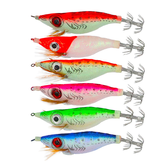 뉴 막 잡혀 왕눈이 에기 문어 쭈꾸미 갑오징어 두족류 전용 야광 맨들맨들 레드헤드 그린 고추장 - 상세 이미지 5