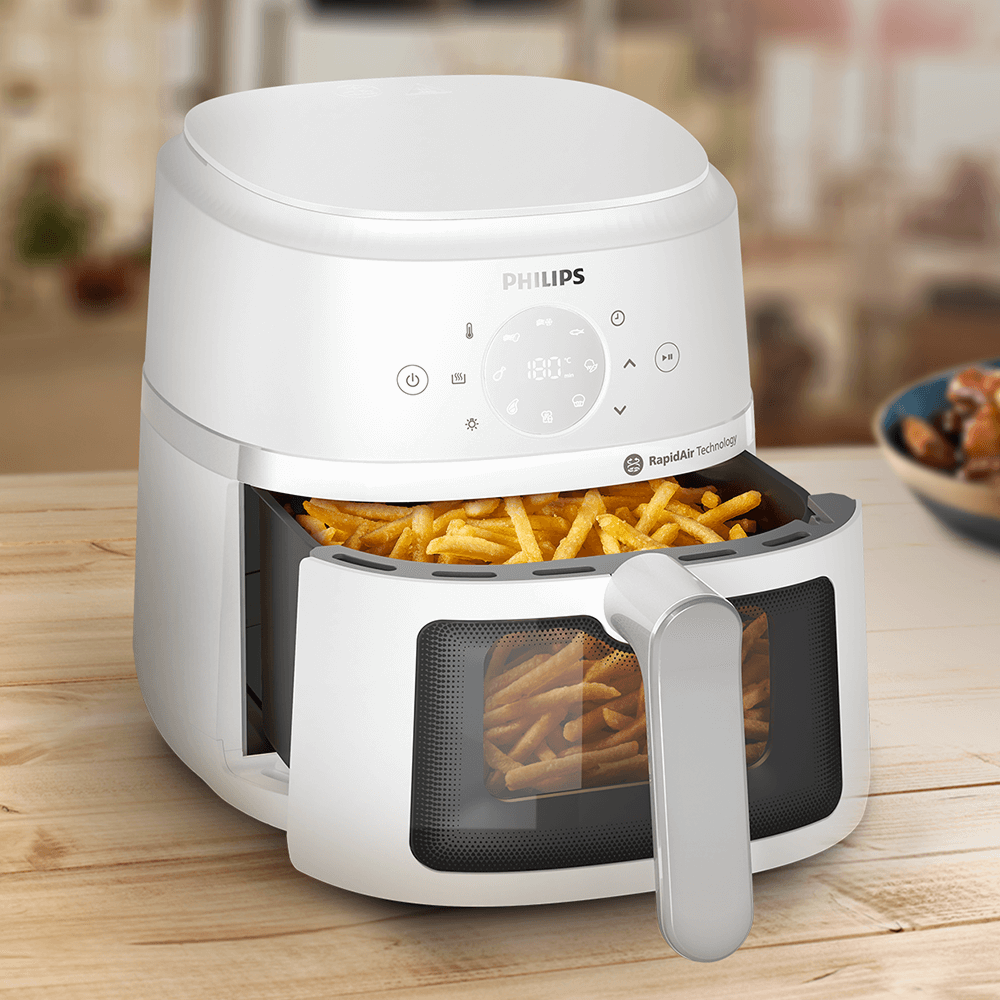 필립스 2000시리즈 보이는 에어프라이어 4.2L 하인즈 증정 화이트