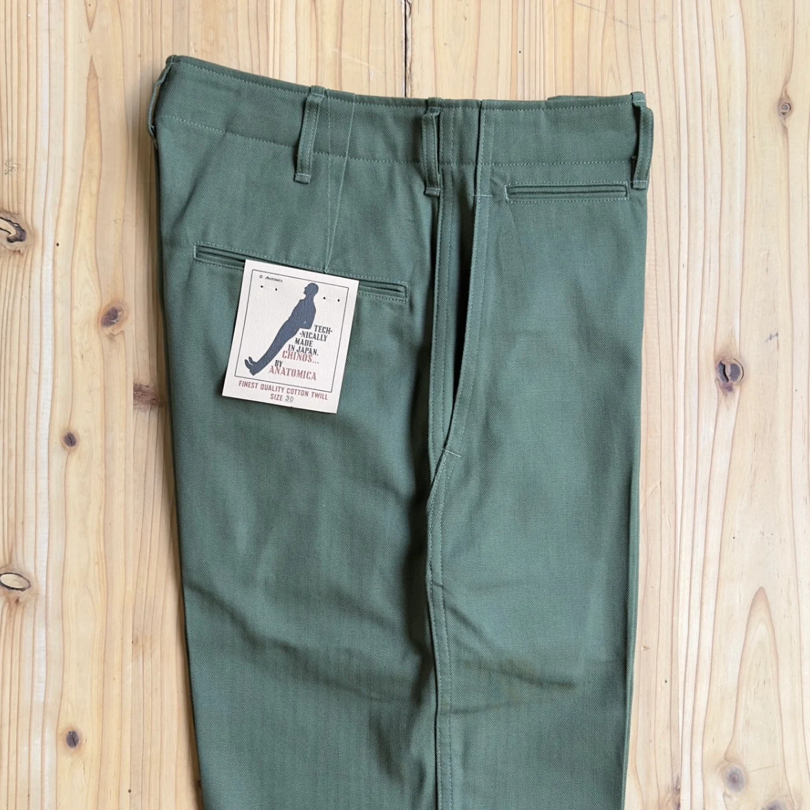 아나토미카 ANATOMICA CHINOⅡHBT OLIVE 치노2 팬츠 올리브 - 상세 이미지 3